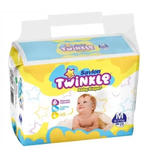 Savlon Twinkle Baby Belt Diaper (6-11Kg) – M 28pcs