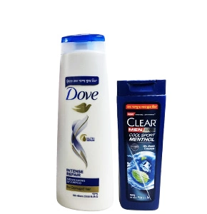 Dove Intensive Repair Shampoo – 330ml (Free Clear Men Cool Sport Menthol Shampoo – 79ml) Dove Intensive Repair Shampoo – 330ml