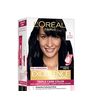 Loreal Paris Excellence Creme Triple Care Hair Color Black 1 – 100g