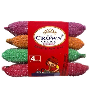 Kitchen Sponge Cleaning Brush (Ballish Majuni) – 4pcs