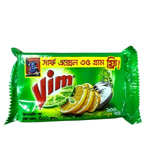 Vim Dishwashing Bar – 300g (35g Surf Excel Free)